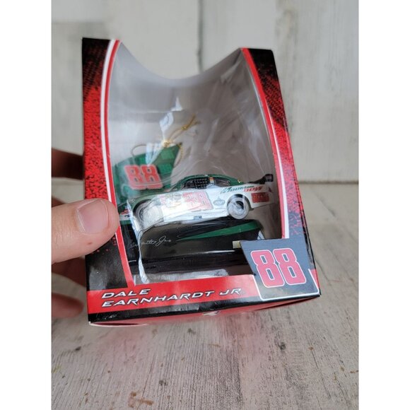 Trevco 88 green car Dale Earnhardt Jr NASCAR ornament Xmas - Picture 4 of 7